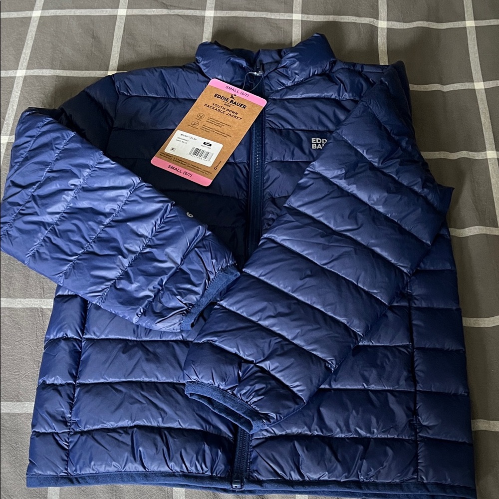 NWT - Eddie Bauer Kids Blue Puffer Jacket